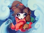  bear blue_eyes cloud color_fox female li_li_stormstout mammal panda pandaren video_games warcraft young 