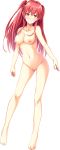  asahina_ayaka blush body_mahattaya_ginga breasts collarbone eyebrows_visible_through_hair full_body highres large_breasts long_hair looking_at_viewer navel nipples no_pussy non-web_source nude official_art red_hair smile solo transparent_background two_side_up yamizome_revenger yellow_eyes 