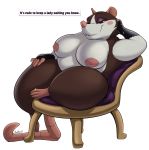  absurd_res anthro armello badroy bedroom_eyes big_breasts blush breasts buckteeth chair clothing dialogue english_text eyeshadow female gloves griotte_(armello) half-closed_eyes hi_res inviting looking_at_viewer makeup mammal mostly_nude nipples overweight overweight_female pose rat ring rodent seductive smaller_version_at_source smile solo talking_to_viewer teeth text thick_thighs toe_ring 