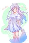  alternate_hairstyle blue_eyes blush braid collarbone commentary highres iesupa long_hair nightgown pillow rwby scar scar_across_eye sheep single_braid sleepwear sleepy solo very_long_hair weiss_schnee white_hair 