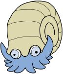  2017 ambiguous_gender blue_body blue_eyes bugdex cephalopod derp_eyes digital_drawing_(artwork) digital_media_(artwork) feral front_view full-length_portrait marine nintendo omanyte pok&eacute;mon pok&eacute;mon_(species) portrait ricky_hoffman shell simple_background solo tentacles toony video_games white_background 