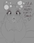  2018 anthro big_lips blush breasts crocface digital_drawing_(artwork) digital_media_(artwork) female jewelry koopa koopaling lips looking_at_viewer mario_bros nintendo nipples nude open_mouth pussy reptile scalie simple_background solo video_games wendy_o_koopa 