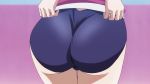  10s 1girl animated animated_gif aoba_kazane ass ass_focus curvy from_behind hips huge_ass jiggle keijo!!!!!!!! shiny swimsuit thick_thighs thighs wedgie wide_hips 