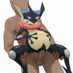  anthro balls blush cum cum_in_pussy cum_inflation cum_inside erection faceless_male female greninja hi_res human human_on_anthro inflation interspecies larger_male long_tongue male male/female male_penetrating mammal nintendo nude open_mouth penetration penis pok&eacute;mon pok&eacute;mon_(species) pok&eacute;philia pregnant red_eyes sex shiny_pok&eacute;mon size_difference smaller_female stand_and_carry_position standing tongue vaginal vaginal_penetration video_games webbed_hands youjomodoki 
