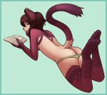  2016 book butt cat feline female hi_res k0yangi looking_back mammal solo 