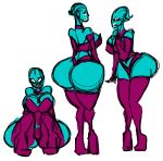  alien asari big_breasts big_butt breasts butt cephalopod clothed clothing female huge_breasts huge_butt humanoid kevemperor marine mass_effect not_furry simple_background squid tentacle_hair tentacles thick_thighs video_games white_background wide_hips 