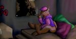  acesquirrel alley anthro bottomless cigar clothed clothing ear_piercing gauged_ear hair male mammal outside piercing purple_hair rodent sitting smoking solo squirrel 