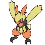  2017 3_toes alternate_species ambiguous_gender arthropod bugdex combusken digital_drawing_(artwork) digital_media_(artwork) fak&eacute;mon front_view full-length_portrait insect nintendo pok&eacute;mon pok&eacute;mon_(species) portrait ricky_hoffman simple_background solo toes video_games wings 