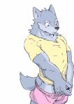  animated anthro biped black_eyes black_nose blue_fur canine clothed clothing cum cumshot dog ejaculation eyebrows frown fur kemono male mammal masturbation milkext multicolored_fur orgasm partially_clothed penile_masturbation royalsobatya shirt simple_background solo standing tailwag thick_eyebrows two_tone_fur underwear underwear_down unusual_cum white_background 