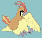  female feral nintendo pidgeotto pok&eacute;mon pok&eacute;mon_(species) pussy sapphicespeons sitting solo video_games 