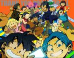  6+girls ^_^ alcohol android_18 animal annoyed ariyoshi00db arms_up artist_name baby bee_(dragon_ball) beer black_hair blanket blonde_hair blue_background blue_eyes blue_hair blush blush_stickers bottle bra_(dragon_ball) bracelet brothers bulma cape cellphone chi-chi_(dragon_ball) clenched_hands closed_eyes copyright_name couple dog dougi dragon_ball dragon_ball_super dress drinking drunk embarrassed english eyebrows_visible_through_hair eyelashes facial_hair father_and_daughter father_and_son fingernails glass gloves grandfather_and_granddaughter hairband happy hetero index_finger_raised jewelry kuririn long_sleeves looking_at_another looking_at_viewer looking_away majin_buu marron milk mother_and_daughter mother_and_son mr._satan multiple_boys multiple_girls mustache neckerchief pan_(dragon_ball) pants phone piccolo pink_shirt pointy_ears pov profile red_background red_dress red_hairband saliva shirt short_hair siblings simple_background sleeping sleeveless sleeveless_dress smartphone smile son_gohan son_gokuu son_goten spiked_hair sweatdrop sweater_vest teeth text_focus tied_hair trunks_(dragon_ball) turban v vegeta videl white_shirt wristband yellow_background 