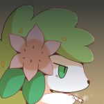  2016 ambiguous_gender crepix feral legendary_pok&eacute;mon nintendo pok&eacute;mon pok&eacute;mon_(species) shaymin shaymin_(land_form) simple_background smoking solo video_games 