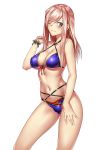  bikini cleavage erect_nipples fate/grand_order kai_(pixiv12466647) miyamoto_musashi_(fate/grand_order) swimsuits underboob 