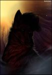  2015 black_hair black_nose brown_fur canine digital_media_(artwork) dog feral fur hair looking_at_viewer mammal shwonky solo 