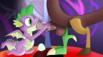  bulge discord_(mlp) fellatio friendship_is_magic jbond male male/male my_little_pony oral penis sex spike_(mlp) young 