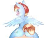  2017 adultery anal anal_penetration angrylittlerodent animated anthro anus blue_feathers blush butt cutie_mark dock duo equine erection eyelashes faceless_male feathered_wings feathers female first_person_view friendship_is_magic hair human human_on_anthro human_penetrating_anthro humanoid_penis interspecies looking_at_viewer looking_back male male/female male_penetrating male_pov mammal mature_female multicolored_hair my_little_pony on_top orange_hair pegasus penetration penis purple_eyes reverse_cowgirl_position sex short_hair simple_background solo_focus spread_wings two_tone_hair white_background windy_whistles_(mlp) wings 