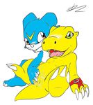  agumon c0nnerc00n digimon rule_63 veemon 