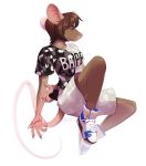  2018 5_fingers anthro breasts brown_hair clothed clothing eyes_closed female hair kyander mammal pink_nose rat rodent simple_background solo white_background 