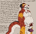  ! 2018 5_fingers ? animal_genitalia animal_penis annoyed anthro belly belly_grab belly_overhang belly_scales black_sclera claws digital_drawing_(artwork) digital_media_(artwork) dragon dripping english_text fangs fingering forked_tongue genital_slit half-erect horn hybrid koorivlf koorivlf_tycoon male masturbation multicolored_penis multicolored_scales navel nude open_mouth overweight penis penis_tip portrait post_transformation precum red_scales scales scalie signature simple_background slightly_chubby slit slit_fingering solo spotted_scales standing story teeth text three-quarter_portrait tongue tongue_out trapped vein veiny_penis weight_gain 