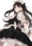  blue_eyes breasts fate/stay_night fate_(series) highres long_hair maid medium_breasts toosaka_rin yaoshi_jun 