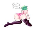  alpha_channel butt clothed clothing english_text female gardevoir hi_res humanoid marbearis mia nintendo not_furry pok&eacute;mon pok&eacute;mon_(species) rear_view simple_background solo text topless transparent_background video_games 