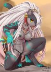  2018 anthro areola blush breasts fatima_eaglefeather feline female fur hair looking_at_viewer mammal nipples pussy sdorica_sunset solo wolflong 