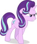  2018 alpha_channel angry cutie_mark equine female feral friendship_is_magic hair horn mammal multicolored_hair my_little_pony shutterflyeqd simple_background solo starlight_glimmer_(mlp) transparent_background unicorn 