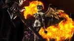  2018 3d_(artwork) 5_fingers absurd_res ambiguous_gender anthro armor blood blood_from_mouth blood_on_weapon blurred_background breastplate breasts claymore clothed clothing daybreaker_(mlp) digital_media_(artwork) dripping equine eyebrows eyelashes eyeshadow feathered_wings feathers female fight fire flaming_hair friendship_is_magic gauntlets gloves grin group hair helmet hi_res holding_object holding_weapon horn legwear makeup mammal mascara melee_weapon morning_star multicolored_hair my_little_pony navel orange_eyes princeoracle princess_celestia_(mlp) purple_eyes red_sclera signature slit_pupils smile solo_focus source_filmmaker spikes spread_wings standing sword teeth thigh_highs twilight_sparkle_(mlp) weapon white_feathers winged_unicorn wings 