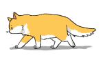  animated animated_gif cat cat_focus commentary english_commentary from_side loop no_humans orange_cat original paws profile shadow solid_oval_eyes solo sooyun_choi transparent_background walking 