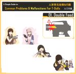  absurdres asphyxiation assault_rifle awsaedmd bullet choking commentary diagram english english_commentary eyepatch feeding girls_frontline gloves gun headphones headphones_around_neck highres m16a1 m16a1_(girls_frontline) m4a1_(girls_frontline) multiple_girls rifle spoon_in_mouth st_ar-15_(girls_frontline) trigger weapon 