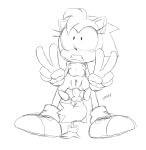  abdominal_bulge amy_rose anal anal_penetration black_and_white blush double_v_sign excito female flat_chested larger_female male male/female micro miles_prower monochrome mostly_nude nipples penetration rosy_the_rascal sex simple_background size_difference smaller_male sonic_(series) sonic_cd sonic_the_hedgehog v_sign white_background young 