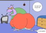  animated anthro big_butt butt butt_crush clothing duo eyewear female gladys_hippo glasses hippopotamus huge_butt larger_female looking_back loop male male/female mammal marsupial nickelodeon obese overweight rear_view rocko rocko&#039;s_modern_life size_difference smaller_male smothering thicc-toonz wallaby 