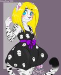  clothing dress feline girly invalid_color male mammal nyland overweight rozeypozey skull tiger white_tiger 