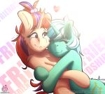  &lt;3 2018 cutie_mark darkhazard digital_media_(artwork) duo equine eyes_closed female friendship_is_magic fur hair hi_res horn long_hair lyra_heartstrings_(mlp) mammal moondancer_(mlp) multicolored_hair my_little_pony semi-anthro text unicorn 