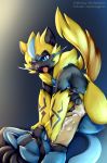  2018 anal anal_penetration anthro balls bastion cowgirl_position cum cum_in_ass cum_inside cum_on_body cum_on_chest cum_on_penis cum_on_self cum_on_stomach duo erection eyes_closed fur lucario male male/male male_penetrating navel nintendo nude on_top one_eye_closed open_mouth penetration penis pok&eacute;mon pok&eacute;mon_(species) sex tongue tongue_out video_games zeraora 