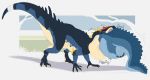  2018 alligator blue_scales crocodilian dinosaur eyes_closed nummynumz oral_vore reptile scales scalie vore 