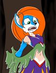  anthro blue_fox canine clothed clothing digital_media_(artwork) disney female forest fox human hyperflannel kim_possible mammal outside safe skimpy solo standing toony transformation tree 