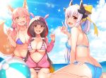  benitsuki_tsubasa bikini fate/grand_order kiyohime_(fate/grand_order) swimsuits tamamo_no_mae 