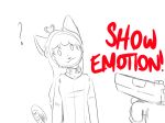  :3 ? clothed clothing cute feline girly gun hair karmabutt long_hair mammal meme nicholas_c._corbin ranged_weapon sketch turtleneck weapon youtuber 