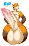  2018 anthro balls big_balls big_penis canine erection fox girly huge_balls huge_penis humanoid_penis hyper hyper_balls hyper_penis lipstick makeup male mammal nude penis quote_(quotefox) quotefox simple_background solo vein veiny_penis white_background wide_hips ♀ ♂ 