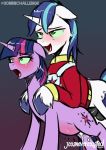  brainwashing changeling cum cum_inflation disguise duo equine female feral friendship_is_magic green_eyes horn incest inflation jcosneverexisted male male/female mammal my_little_pony queen_chrysalis_(mlp) sex shining_armor_(mlp) twilight_sparkle_(mlp) unicorn 