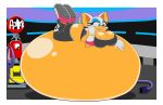  anthro bat belly belly_expansion belly_inflation big_belly big_breasts breasts cleavage clothed clothing digital_media_(artwork) expansion female huge_breasts hyper hyper_belly hyperflannel inflation invalid_tag mammal massive_belly outside rouge_the_bat skimpy solo sonic_(series) toony video_games 