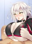  asanuma breasts cum fate/grand_order fate_(series) huge_breasts jeanne_d&#039;arc_(alter)_(fate) jeanne_d&#039;arc_(alter_swimsuit_berserker) long_hair paizuri 