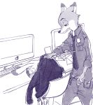  2018 anthro canine clothed clothing comic disney female fox judy_hopps lagomorph male mammal nick_wilde rabbit zootopia へべ 