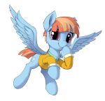  2018 alpha_channel blue_feathers bottomless chest_tuft clothed clothed_feral clothing cute cutie_mark draconidsmxz equine eyelashes feathered_wings feathers female feral flying freckles friendship_is_magic fur hair hooves inner_ear_fluff looking_at_viewer mammal my_little_pony orange_hair pegasus portrait purple_eyes shirt short_hair short_tail simple_background smile solo spread_wings transparent_background tuft windy_whistles_(mlp) wings 