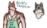  anthro antifreeze canine clothing coyote male mammal muscular rodolfo_(antifreeze) shirt solo tank_top 