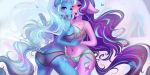  &lt;3 2017 5_fingers anthro anthro_on_anthro areola big_breasts blue_eyes blue_hair blush bra breast_squish breasts breasts_frottage butt clothed clothing cutie_mark duo equine erect_nipples eyebrows eyelashes female female/female floppy_ears french_kissing friendship_is_magic glowing_horn hair hand_holding hi_res horn kissing lingerie long_hair looking_at_viewer looking_back magic mammal multicolored_hair my_little_pony navel nipples one_eye_closed open_mouth open_smile panties purple_areola purple_eyes purple_hair saliva saliva_string signature smile standing starlight_glimmer_(mlp) teeth text tongue tongue_out translucent trixie_(mlp) two_tone_hair underwear unicorn url watermark wilvarin-liadon 