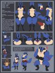  angry animal_genitalia balls black_fur blue_eyes blue_fur bulge canine chibi clothed clothing color_swatch digital_media_(artwork) digitigrade expressions flexing fluffy front_view fur growth hi_res hoodie iko knot lionel_aurastar lucario male mammal model_sheet muscular neck_tuft nintendo nipples nude pawpads penis pok&eacute;mon pok&eacute;mon_(species) rear_view sheath side_view solo spikes swimsuit tan_fur thick_thighs tuft underwear video_games 