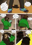  bear black_fur claws comic fur growth idlerawr_(artist) male mammal pawpads paws transformation weight_gain 