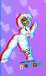  breasts bunny_brawler butt clothed clothing dark_skin female fortnite fursuit human lagomorph logo mammal nativefall rabbit solo thick_thighs 